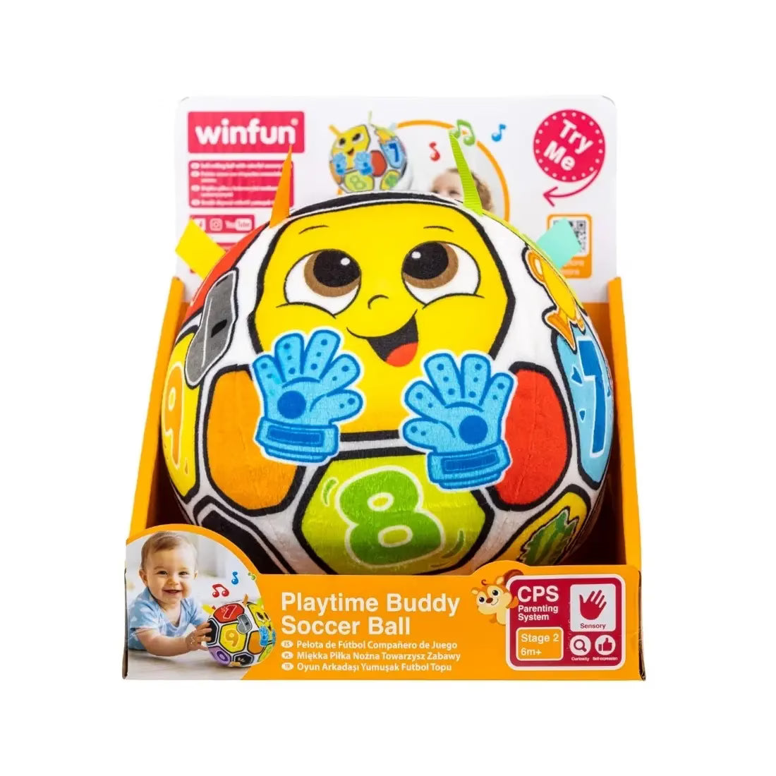 Winfun Balle Musicale Souple Playtime Buddy 6mois+