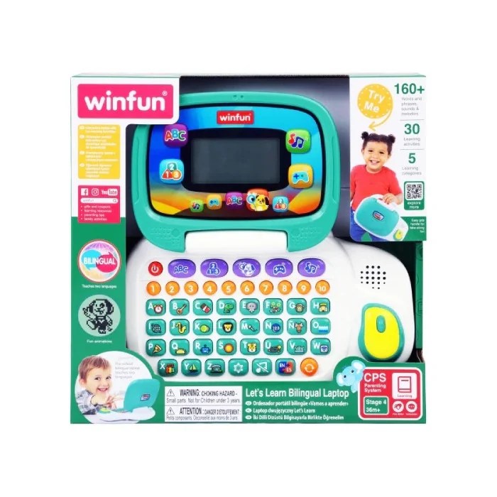 Winfun Ordinateur à 30 activités Bilingue Français – Anglais