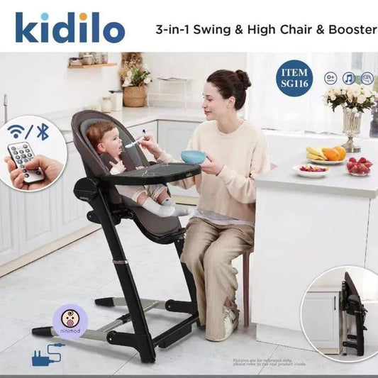 Chaise haute 3en1 Kidilo