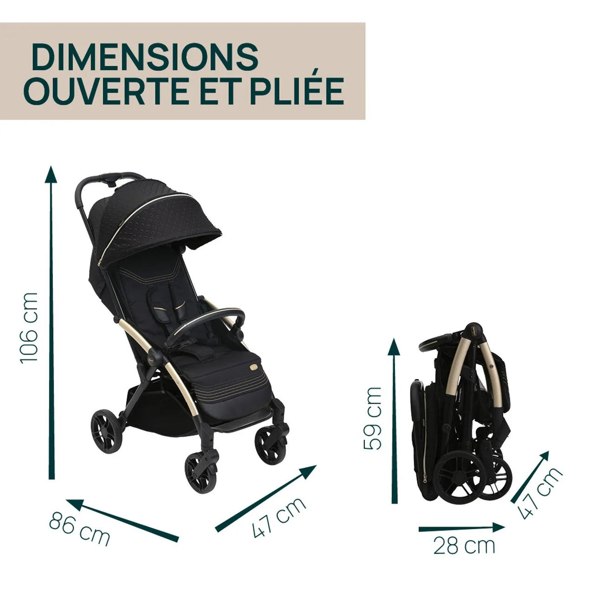 Poussette Goody Xplus – Black re_lux – Chicco