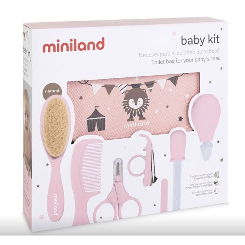 Kit Hygiène bébé rose – Miniland