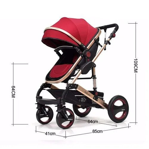 poussette  2 en1 belecoo Rouge