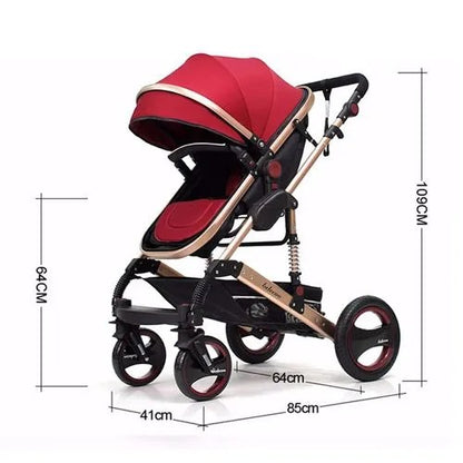 poussette  2 en1 belecoo Rouge