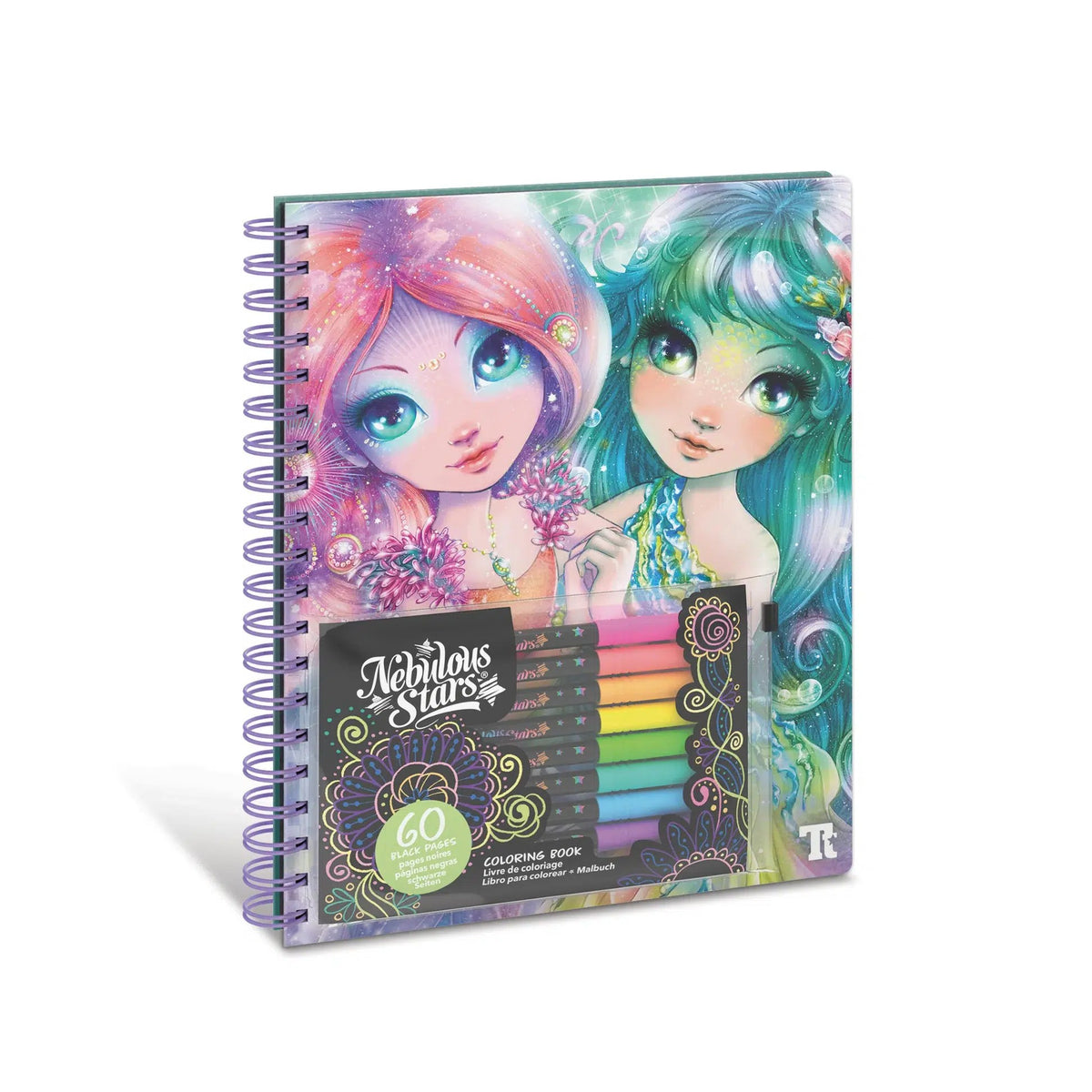 Nebulous Stars – Livre de coloriage à pages noires