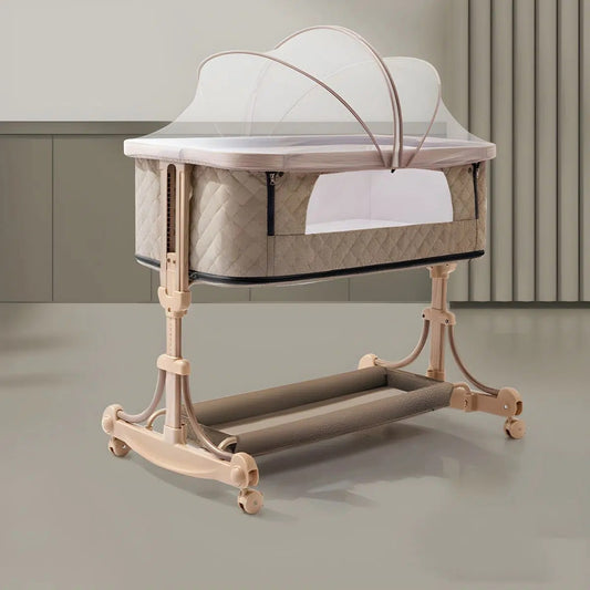 Kidilo Lit Cododo 3 en 1 pour bébé avec moustiquaires – BEIGE