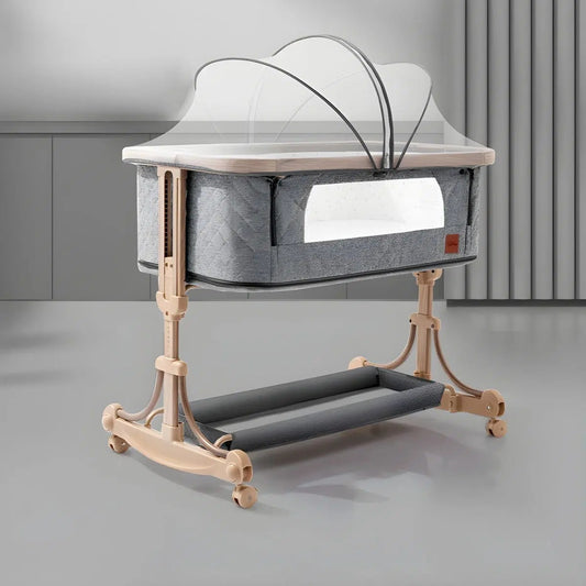 Kidilo Lit Cododo 3 en 1 pour bébé avec moustiquaires – GRIS