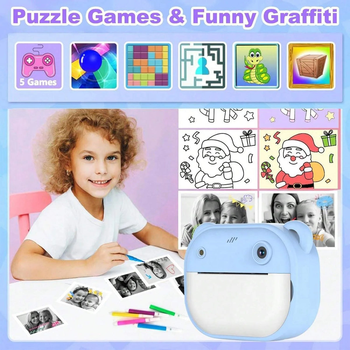 appareil photo instantané pour enfant
