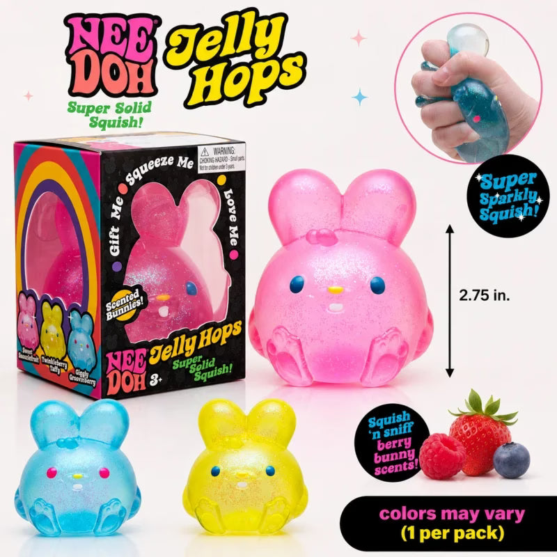 Schylling NeeDoh Jelly Hops – Lapin Squishy Sensoriel