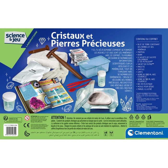 Laboratoire de Cristaux : Expériences Scientifiques – Clementoni