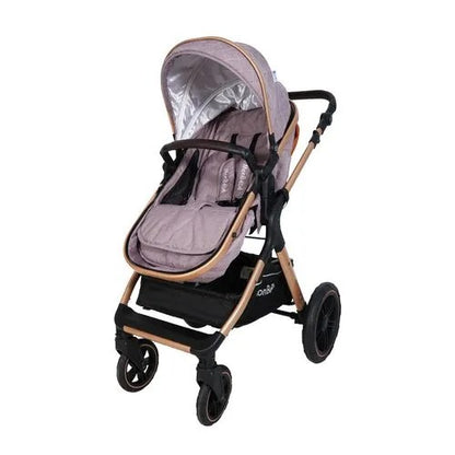 POUSSETTE TENDANCE RÉVERSIBLE ROSE – MON BÉBÉ