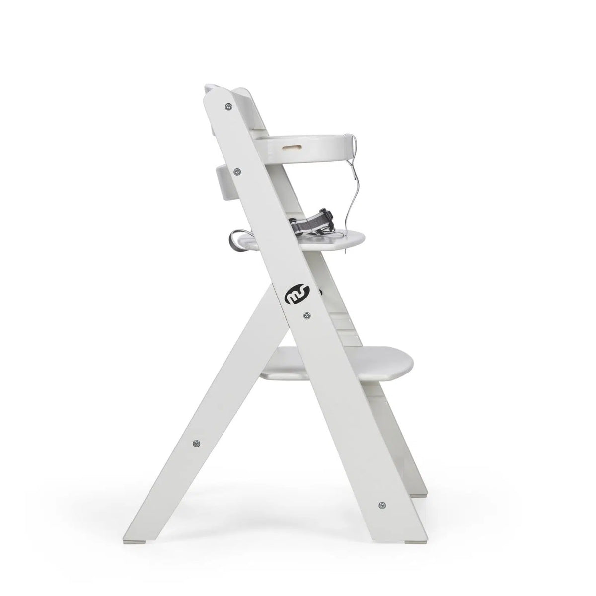 Chaise haute évolutive en bois blanc – MS