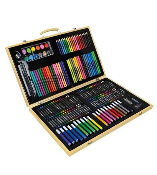 MALLETTE À DESSIN EN BOIS 180 PIÈCES