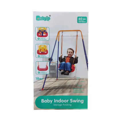 BALANÇOIRE MÉTALLIQUE 3 EN 1 AVEC SIÈGE BÉBÉ 155 cm.