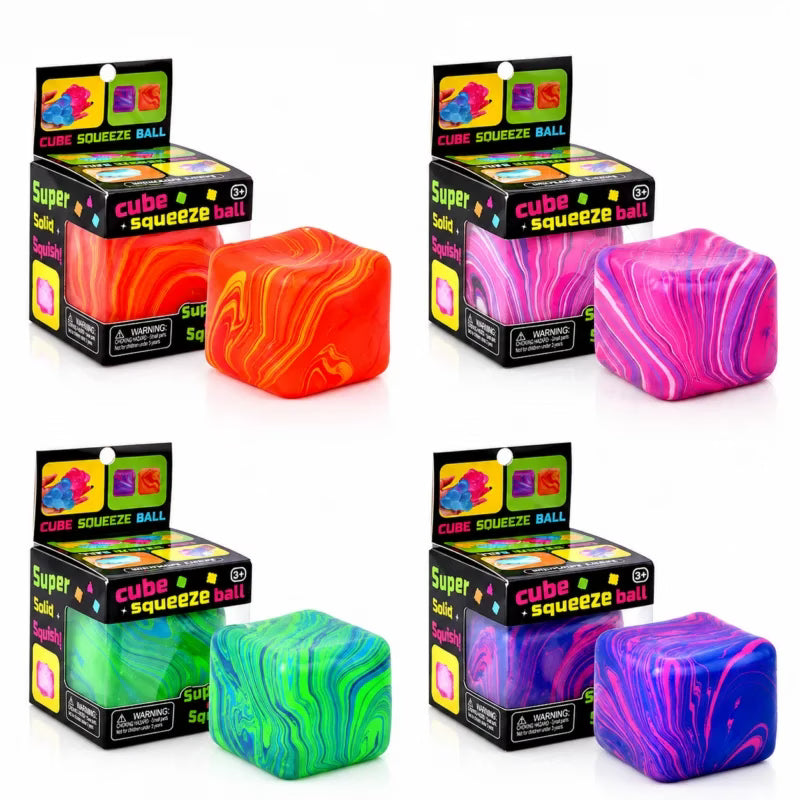 Cube Squeeze Ball – Squishy Cube Anti-Stress