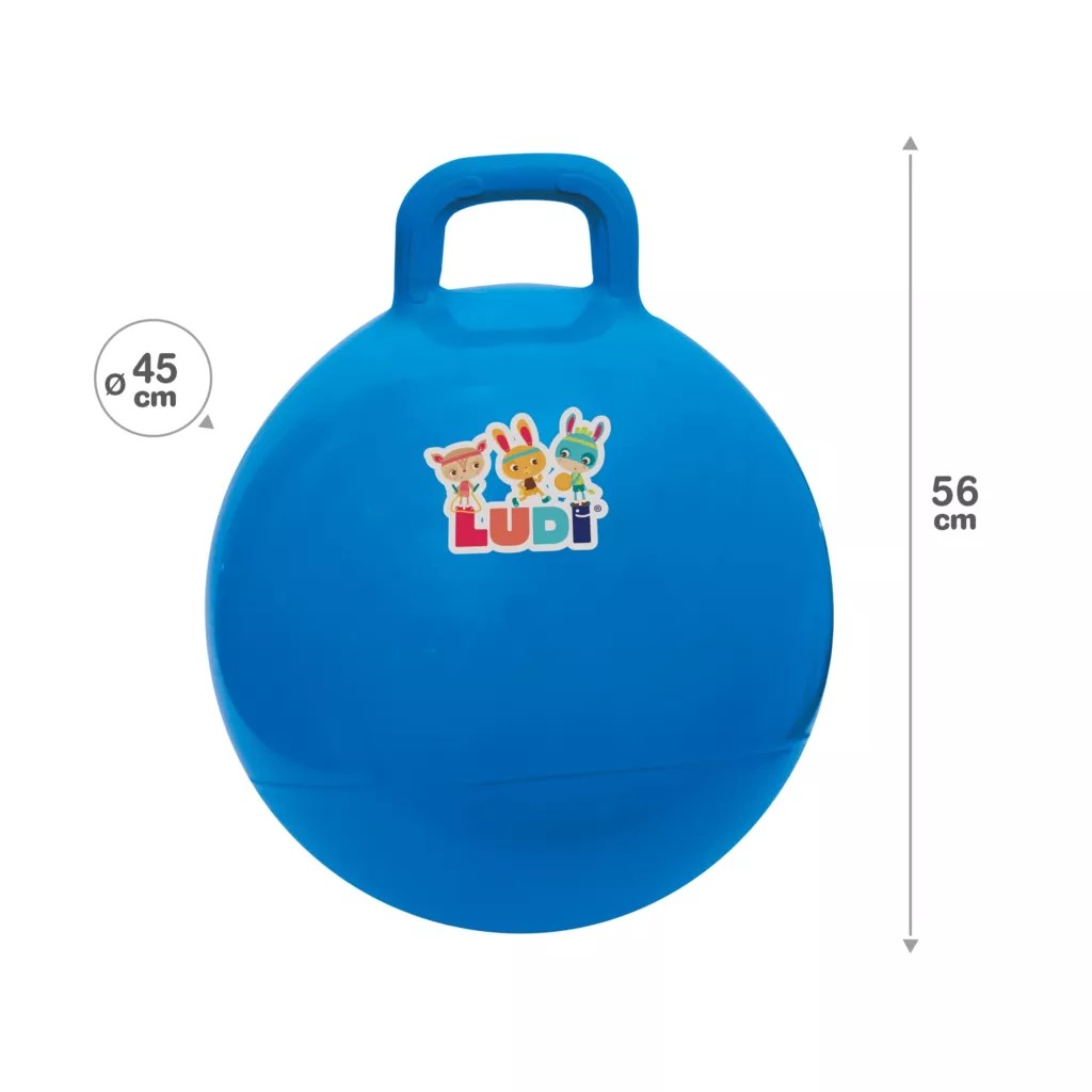 Ludi Ballon Sauteur Bleu