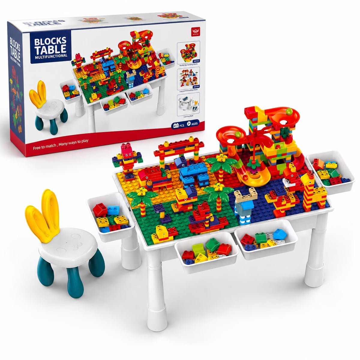 Table Blocs Enfant 411 Pièces