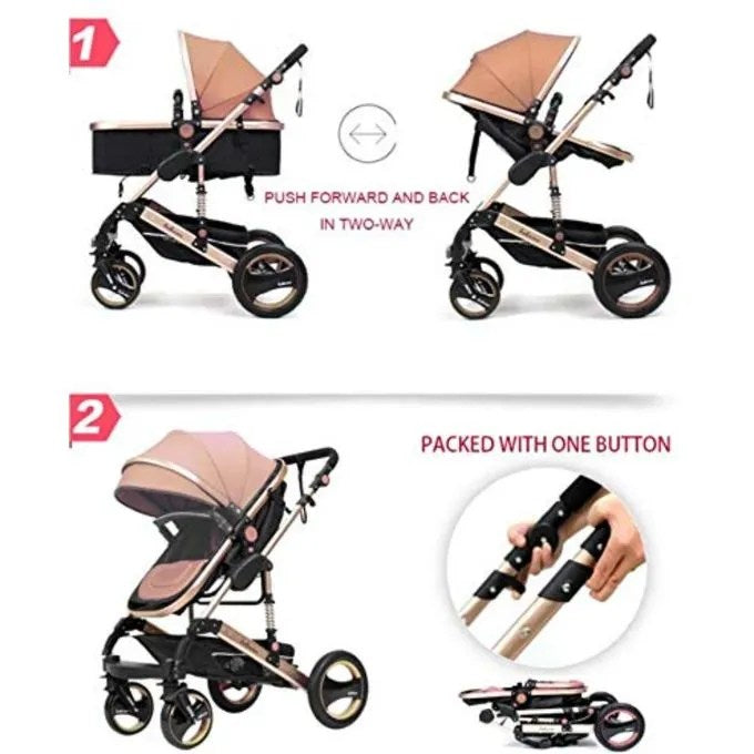 poussette  2 en1 belecoo Beige