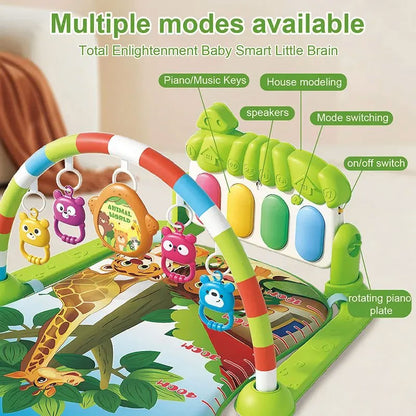 Tapis d’Éveil Bébé Piano Musical 4-en-1