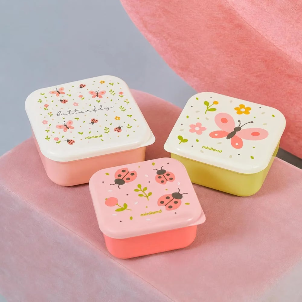3 Snack box Butterfly Miniland