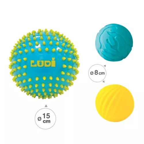 3 Balles Sensorielles « Roses »