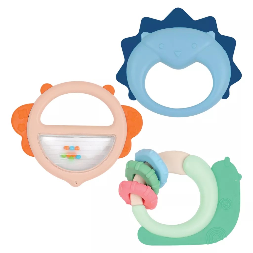 Hochet de dentition animaux LUDI ( 3 unités)