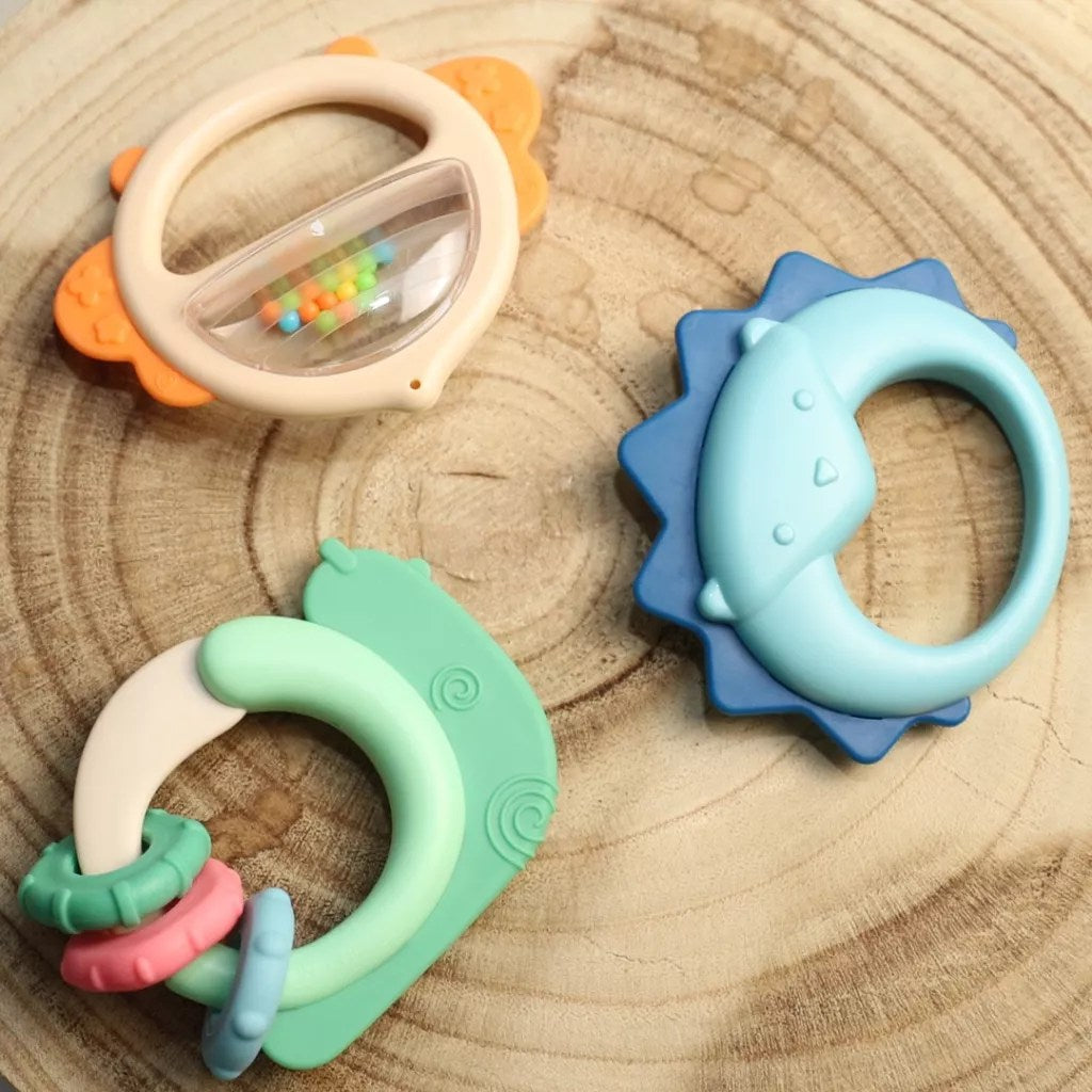 Hochet de dentition animaux LUDI ( 3 unités)