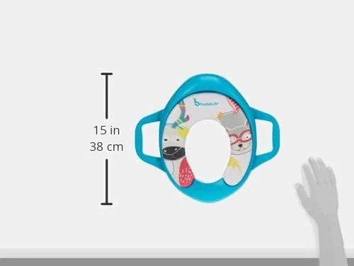 Réducteur De Toilette Avec Poignée Bleu Montagne Badabulle