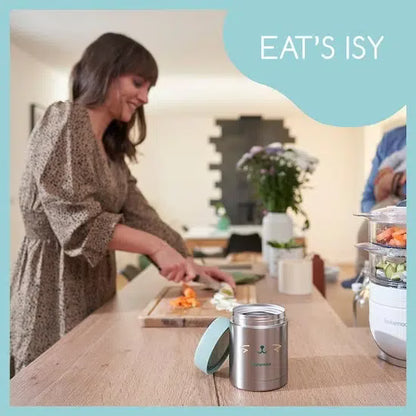 Babymoov Contenant Inox Eat’Isy Gris/Bleu