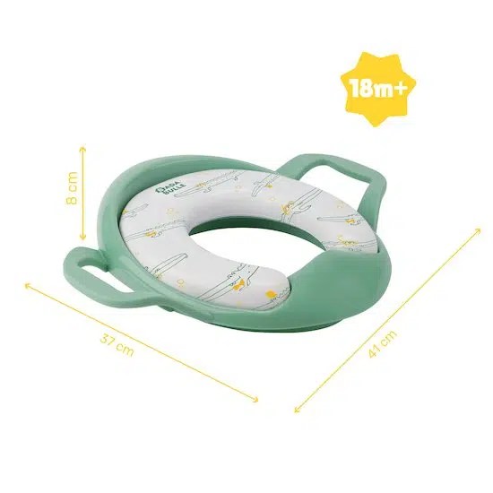 Réducteur De Toilette Avec Poignée Vert Badabulle