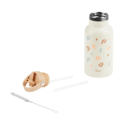 Paille Gourde Inox Little Explorer Ivoire