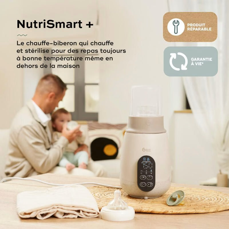 Chauffe-biberon Nutrismart + Mineral Beige – BABYMOOV