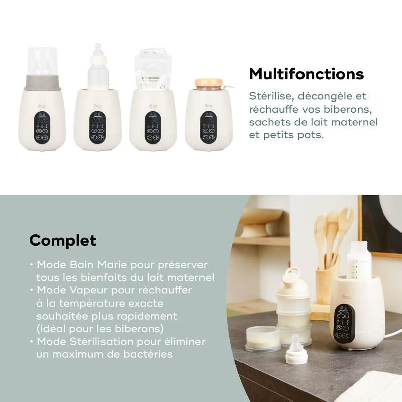 Chauffe-biberon Nutrismart + Mineral Beige – BABYMOOV