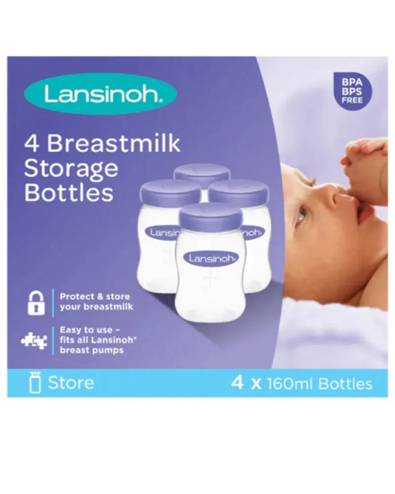Lansinoh Bouteilles de Conservation (4×160 ml) – 4 pcs