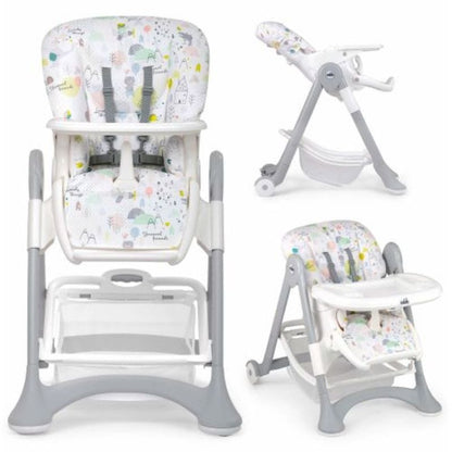 Chaise haute bébé CAMPIONE de 6 à 36 mois-Gris