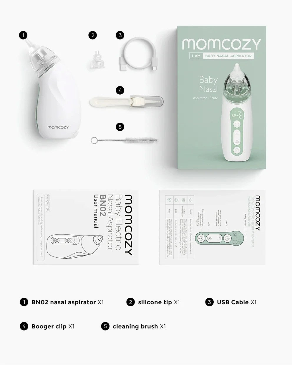 Aspirateur Nasal bébé Momcozy