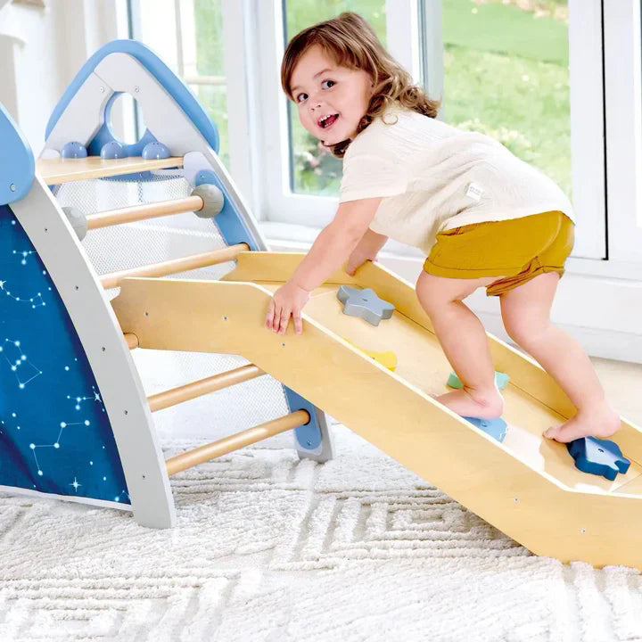 Aire de jeu escalade & toboggan 4 en 1