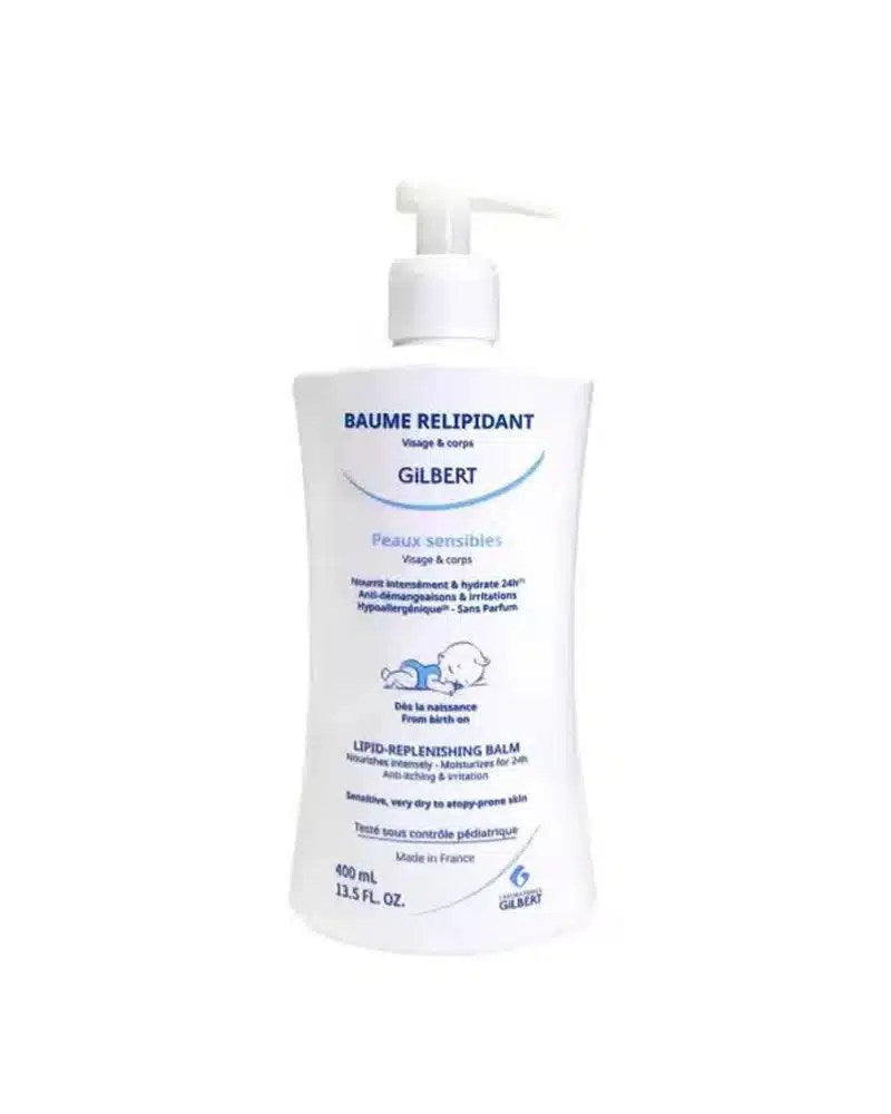 Offre : Gilbert Gel Nettoyant + Baume Relipidant 400ml = Eau Nettoyante 400ml