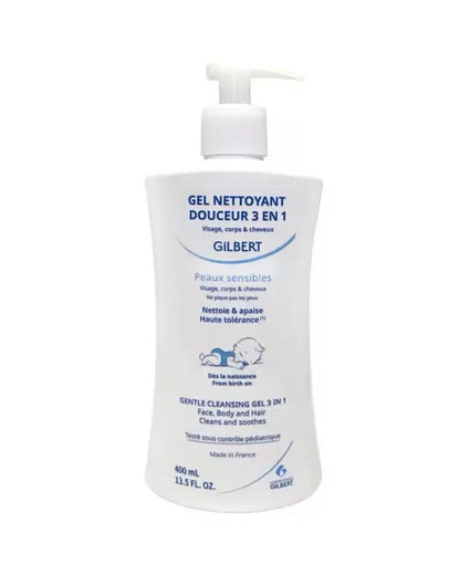 Offre : Gilbert Gel Nettoyant + Baume Relipidant 400ml = Eau Nettoyante 400ml