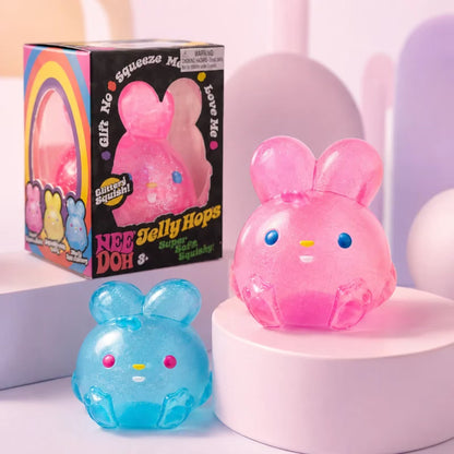 Schylling NeeDoh Jelly Hops – Lapin Squishy Sensoriel