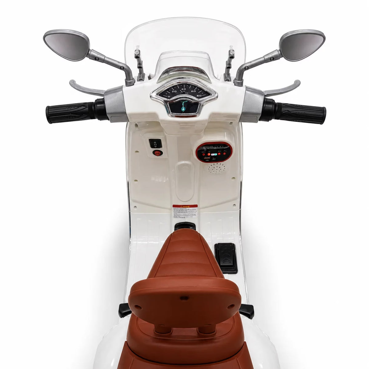 Vespa électrique enfant 3 roues 2 places à double moteur