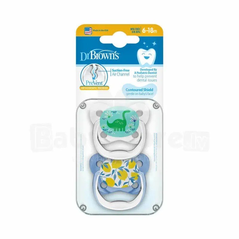 Dr. Brown’s Sucette 6-18m Butterfly Blue