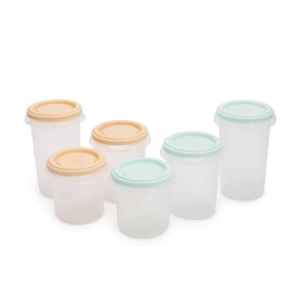 Miniland Set 6 Pots de Conservation Multicolore