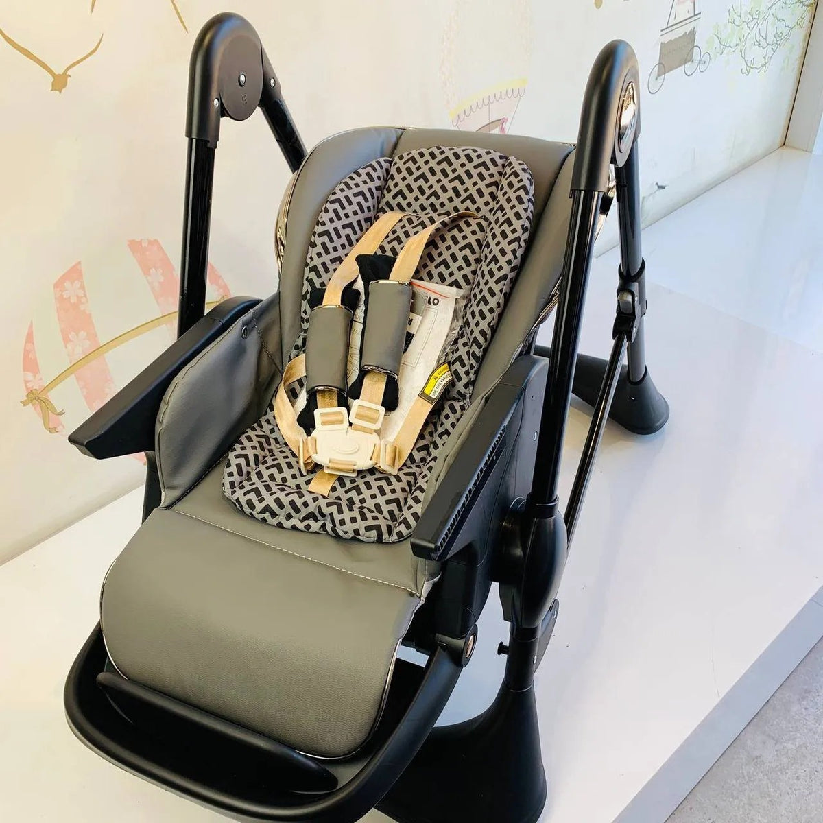 Chaise haute multifonctionnelle Noir – Kidilo