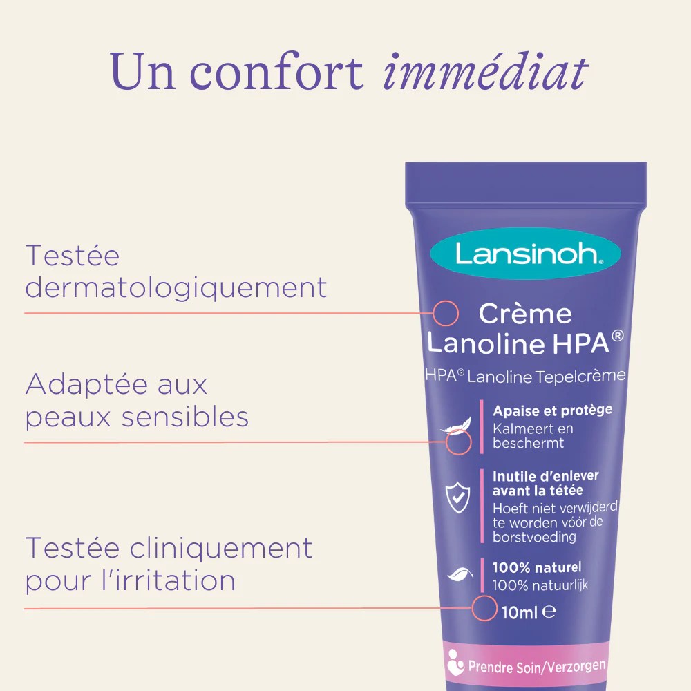 Crème Lansinoh à la Lanoline HPA® – Soins mamelons 40ml