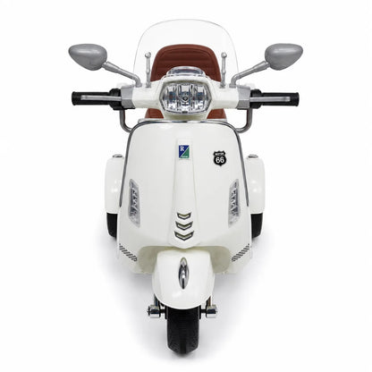Vespa électrique enfant 3 roues 2 places à double moteur