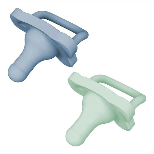 Sucette Monobloc en Silicone HappyPaci 0-6m Blue et Green
