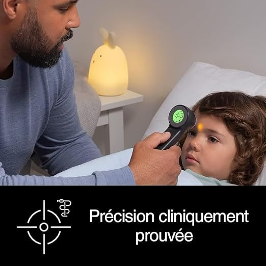 Braun Thermomètre frontal sans contact + contact avec Age Precision® – Noir BNT400BWE