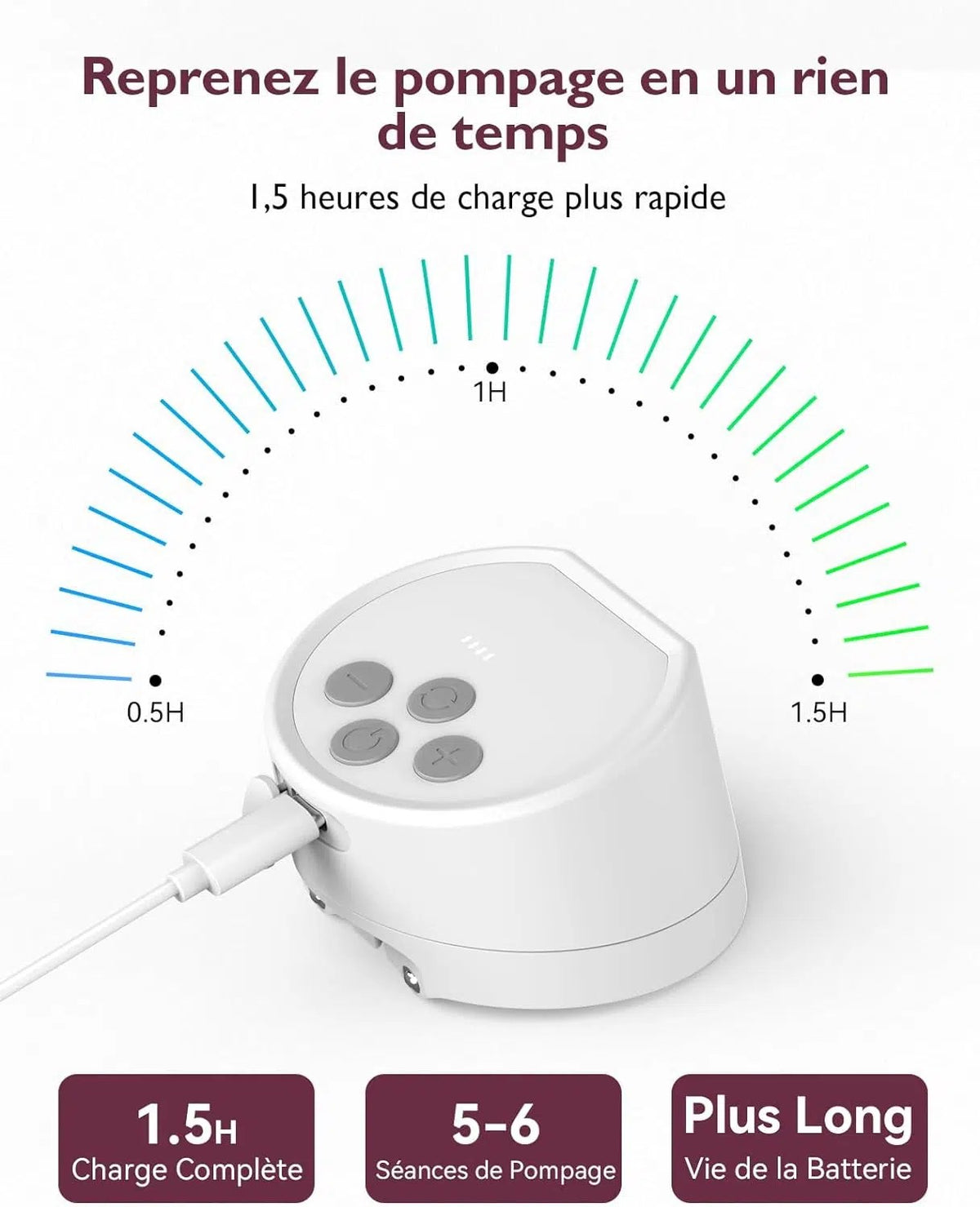 Tire-lait mains libres S12 Pro duo Momcozy