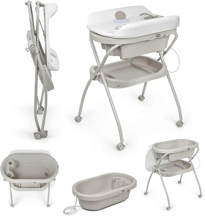Baignoire et table à langer gris – Ms