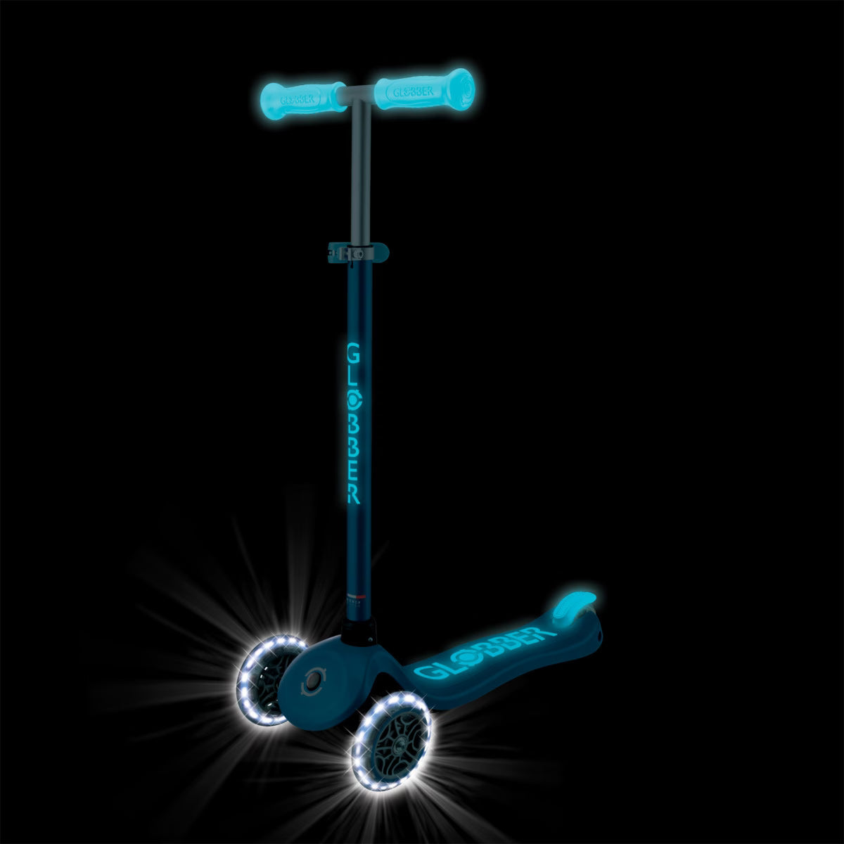 Trottinette Globber PRIMO PLUS LIGHTS GLOW – Bleu